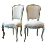Set of Eight Painted Dining Chairs Set of Eight Painted Dining Chairs