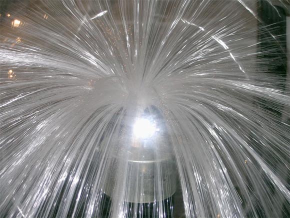 Fiber Optic Sculpture Light 1970's 1