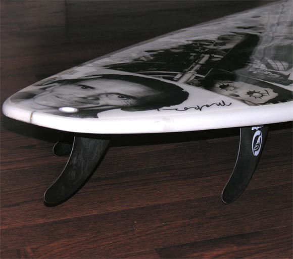 Fiberglass Christopher Makos Signed limited Edition Surfboard