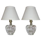 Petite Murano glass lamps