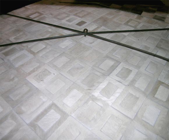 Iron ondulation coffee table by Jean Royere