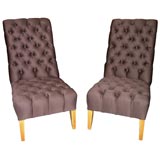 Pair of Sycamore Slipper Chairs