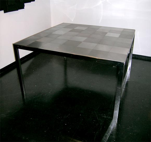 Springer-Style Aluminum and Steel Table For Sale 2