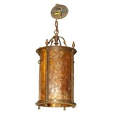 Antique Bronze and Mica Lantern