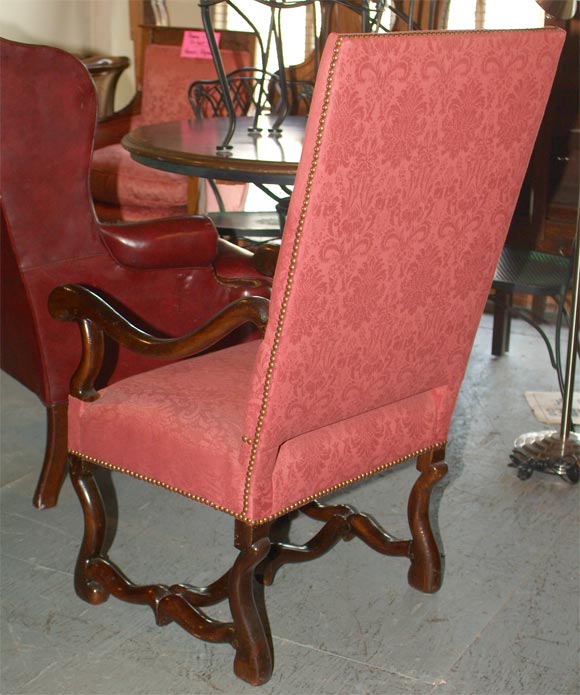 Pair of Louis XIII Fauteuils Armchairs of the 18th Century French 1