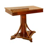 Burl Mahogany Console Table