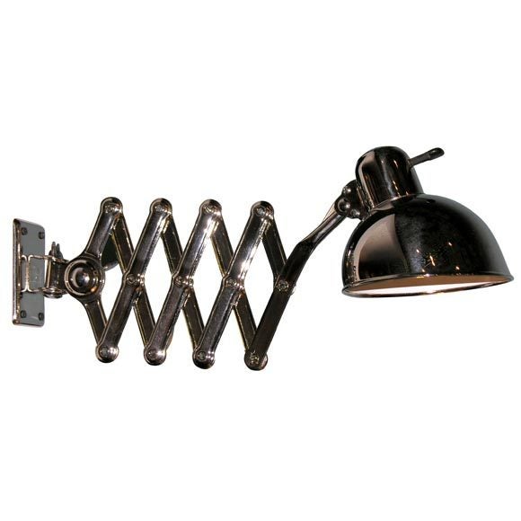 Christian Dell  Wall-Mounted "Scissors" Lamp For Sale