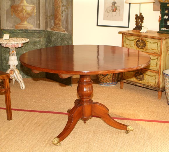 Louis Philippe Walnut Circular Table