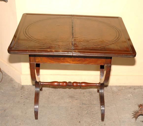 Mahogany    Charles X game table