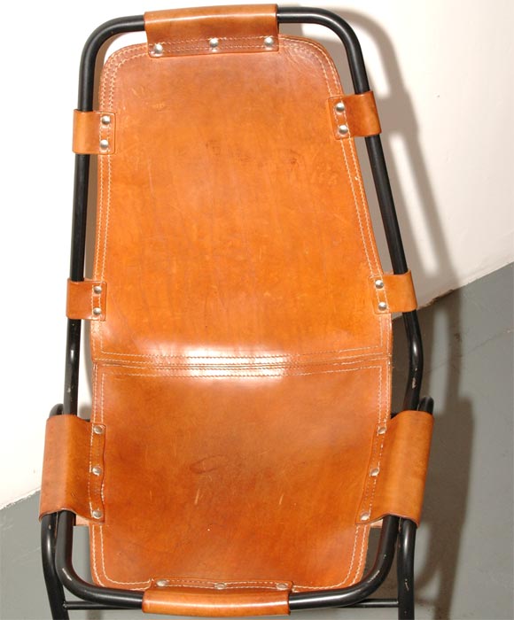 Leather Charlotte Perriand Side Chairs