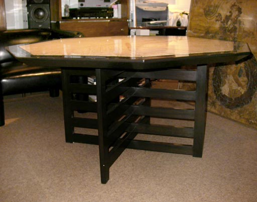 Octagonal table designed by Harvey Probber