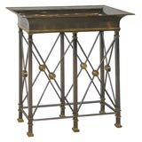 A Paul M. Jones Stainless Steel 
Brass Planter.