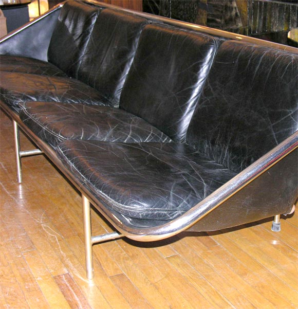 Chrome Sling sofa by George Nelson for Herman Miller
