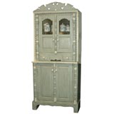 Antique Painted Continental Food Cupboard