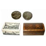 Collection of Stone, Porcelain and Wood Boxes