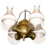 Antique Electrified Angle Lamp
