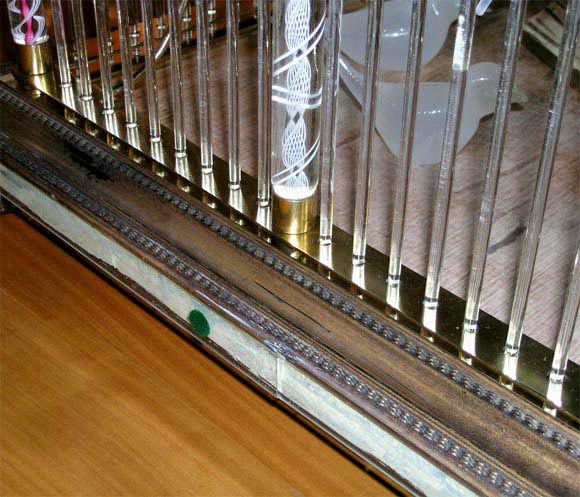 A Blown and Zanfirico Glass and Brass Birdcage, Venini 1950s 4