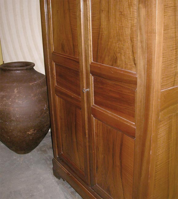 19th Century Walnut Louis Philippe Armoire
