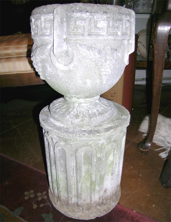 Cement Planters on Pedestals