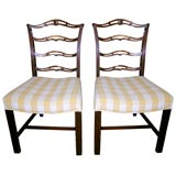 2 Chippendale Style Chairs