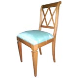 Antique Set of Eight X Back  Side Chairs
