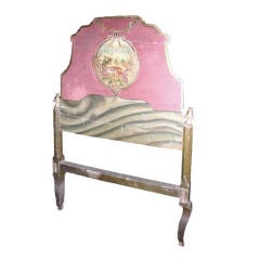 Gilt and Painted Headboard