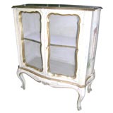 Decoratively  Painted Two Door Italian Cabinet