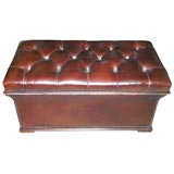 Leather Ottoman