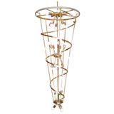 Brass Italian cone Chandelier