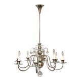 Vintage A French 8-Arm Art Deco Chandelier