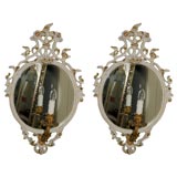 Pair of French Mirrored Sconces