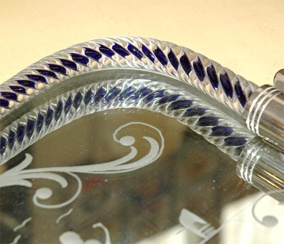 C. 1920 Hand Etched Venetian Vanity Tray 1