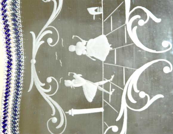 C. 1920 Hand Etched Venetian Vanity Tray 2