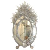 C. 1890 Etched Venetian Mirror