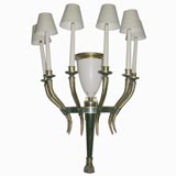 Vintage 6 arm sconce with center uplight