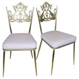 Set of four side chairs