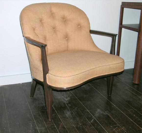 Pair Ed Wormley Open Arm Chairs