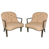 Pair Ed Wormley Open Arm Chairs