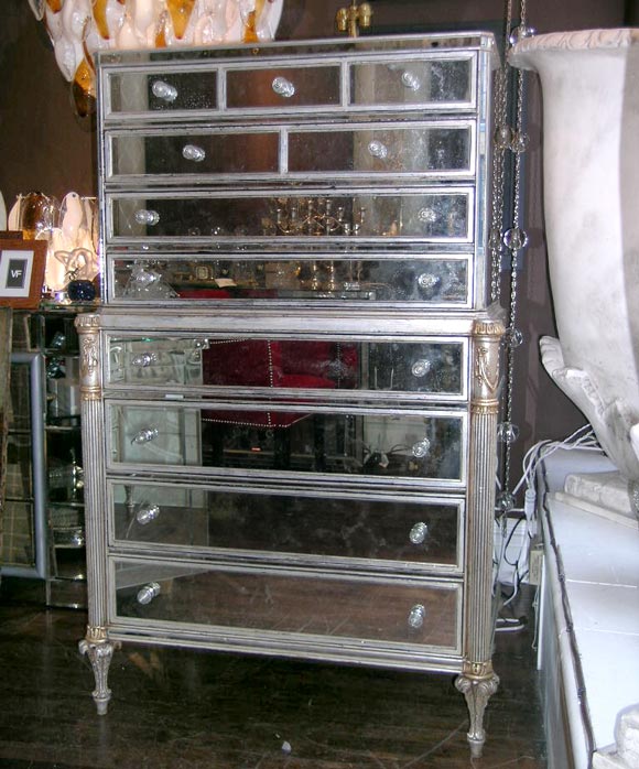 Mirrored Highboy