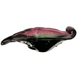 Murano Handblown Leaf Dish
