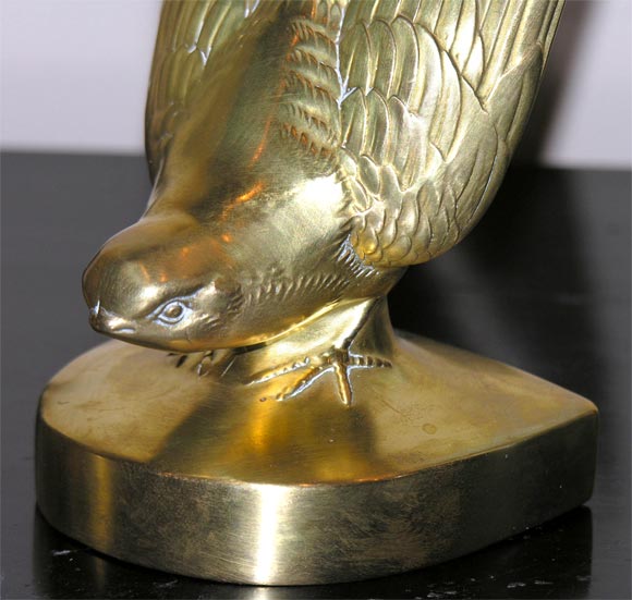 20th Century Pair of Bronze Sparrow Bookends