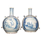Pair of French majolica vases
