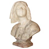 Vintage Art Nouveau bust of Joan of Arc