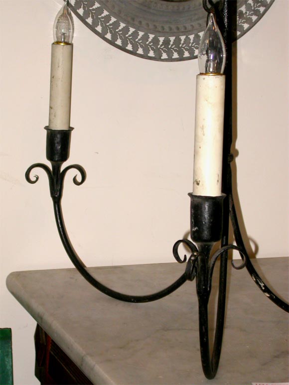 20th Century CHANDELIER EARLY AMERICAN PRIMITIVE For Sale