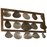 Antique skimmers on tobacco rack