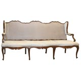 Regence Cabriole Leg Settee.