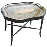 Chinese Export Tray on later stand
