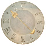 Antique Zinc Clockface