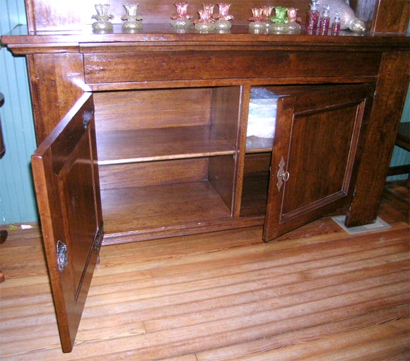 El Marangon  2 Piece Walnut Hutch 2