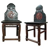Pair of Oriental Carved Chairs